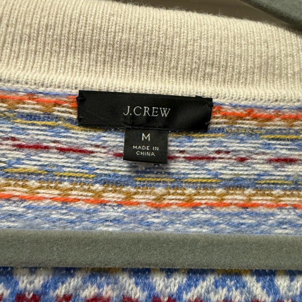 J. Crew Multicolor V-Neck Sweater - Picture 2 of 3